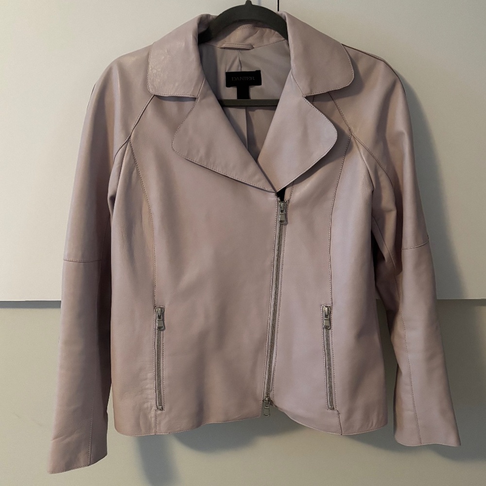Danier Lilac Leather Jacket